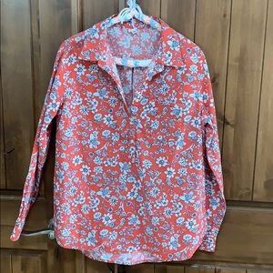 Orange floral shirt